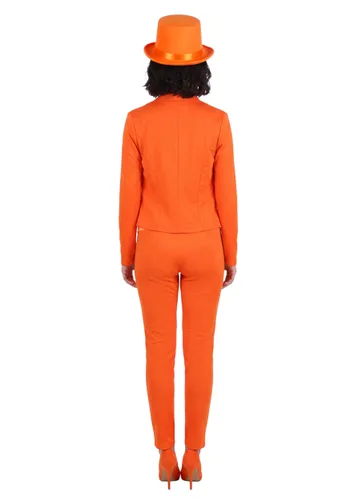 Vista 2 de Disfraz para Mujer de Lloyd Christmas Naranja de Dumb and Dumber Multicolor