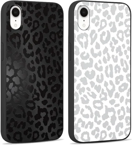 Vista 70 de Paquete de 2 fundas de teléfono con bonito estampado de guepardo para iPhone 7/8/SE 2020 / SE 2022 de 4.7 pulgadas, diseño de leopardo de lujo
