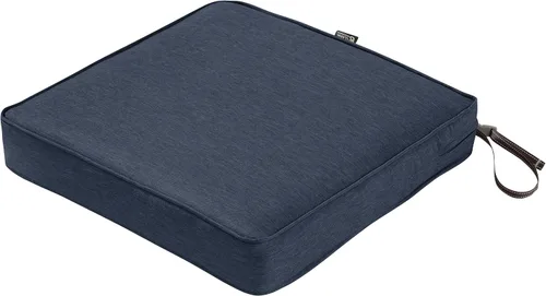 Vista 45 de Classic Accessories Ravenna - Cojín de asiento de patio resistente al agua de 21 x 19 x 5 pulgadas, verde azulado, cojín de sofá de dos plazas
