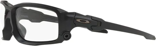 Vista 3 de Oakley OO9329 SI Ballistic Shocktube - Gafas de sol redondas, color negro mate, transparente, 2.402in