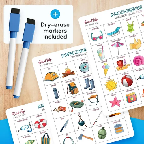 Vista 6 de WELL BALANCED Bingo en el Coche - Esenciales para Viajes por Carretera: Actividades y Juegos de Coche para Niños de 4 a 8 Años