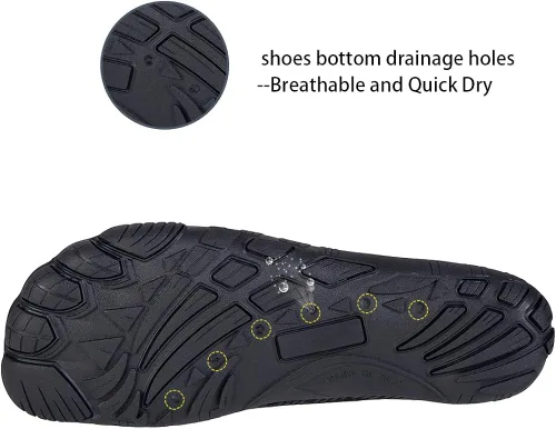 Vista 4 de Zapatos de agua para hombre y mujer descalzos de buceo zapatos de natación para deportes acuáticos antideslizantes zapatos acuáticos para piscina