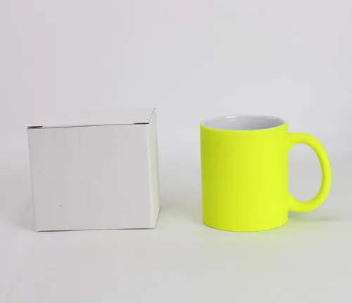 Vista 12 de Taza de café de cerámica de 11.0 onzas para sublimación, embalada en caja blanca
