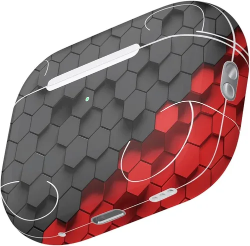 Vista 3 de MightySkins - Fundas compatibles con Apple AirPods Pro 2 - Hex de dos tonos Funda protectora de vinilo duradera y única Fácil de aplicar, quitar