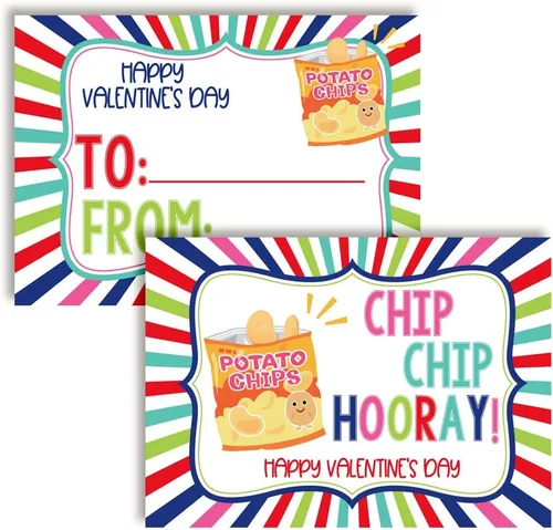 Vista 17 de AmandaCreation - Tarjetas para el día de San Valentín con chispas de chocolate con chispas de chocolate para regalar a amigos y compañeros de clase