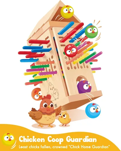 Vista 7 de Montessori - Juego de mesa para niños de 3 a 6 años, juguete de madera seguro y colorido, juego de aprendizaje de habilidades motoras finas, juego