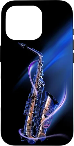 Vista 20 de Funda para iPhone 16 Minimalist Saxophone Style PC Saxophonist Lover