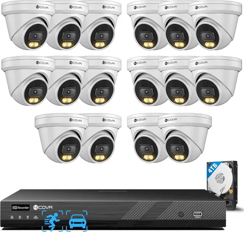 Vista 14 de Sistema de cámara de seguridad PoE 4COVR con disco duro de 2 TB, LY97KA5M0804