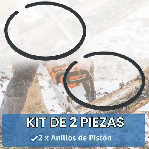 Vista 3 de 2 unids/lote 1.772 in x 0.059 in Kit de anillos de pistón para Husqvarna 51 254 350 353 OLEO-MAC 753 piezas de motosierra.