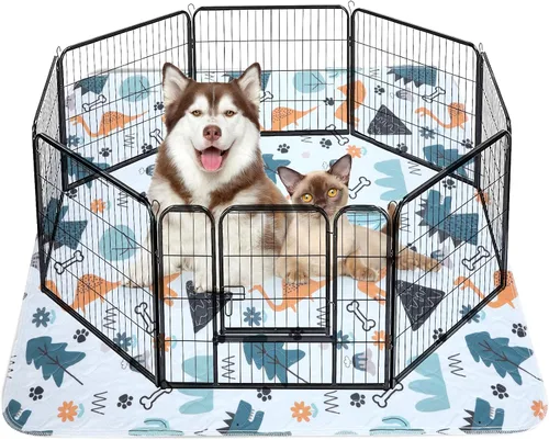 Vista 9 de Almohadillas lavables para orina para perros, 2 paquetes pequeños de 18"x24", almohadillas reutilizables súper absorbentes para cachorros