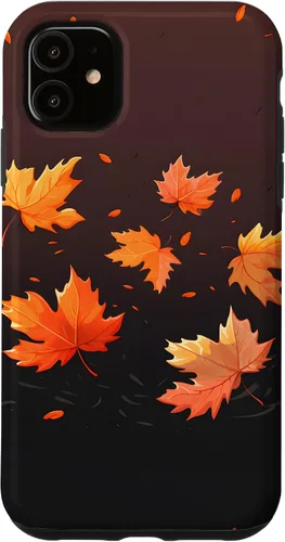 Vista 8 de Autumn Maple Leaves Swirling in The Wind Case for iPhone 17