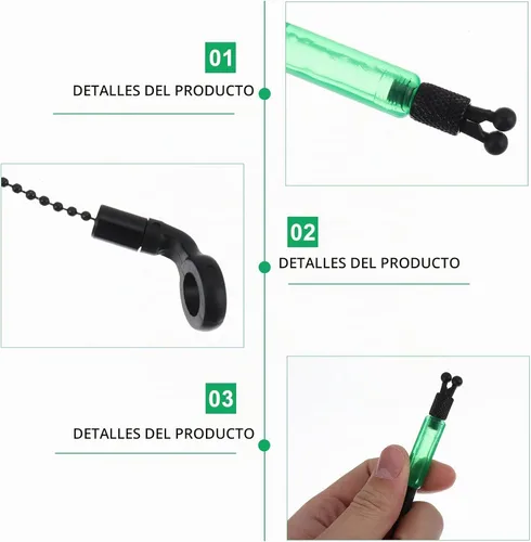 Vista 5 de 3 unids Pesca Alarma Accesorios de Pesca Carpa Bite Indicador Percha Rack