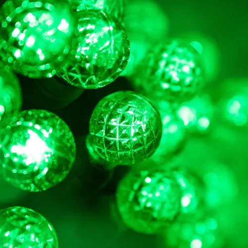 Vista 9 de Wintergreen Lighting Guirnalda de luces LED color frambuesa de 24 pies, color dorado