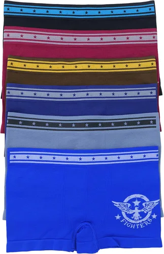 Vista 5 de ToBeInStyle Paquete de 6 calzoncillos tipo bóxer con gráficos para niño