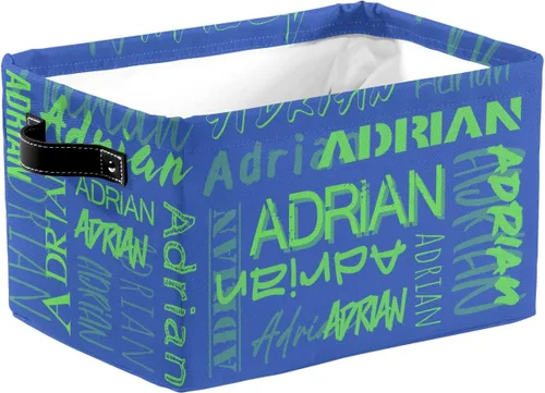 Vista 27 de Contenedores de almacenamiento personalizados con nombre para niños, canastas organizadoras con asas para organizar juguetes de niños y niñas