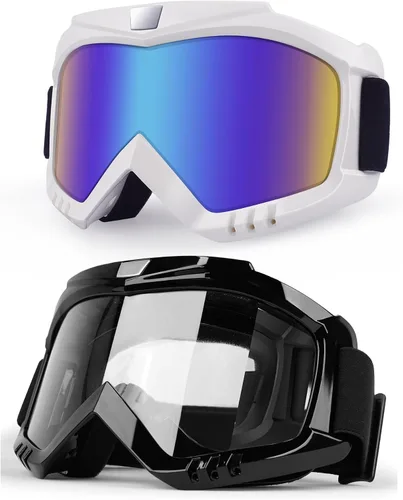 Vista 9 de Gafas de Motocross – Gafas MX para ATV, Motocicleta, Snowboard, Dirtbike y Deportes de Motor – Antiniebla, UV400, Antiarañazos, A Prueba de Polvo