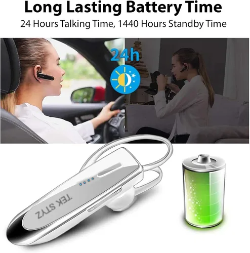 Vista 2 de Bluetooth 5.3 Headset Compatible with Ultimate Ears Boom 3 Wireless Earpiece, IPX5 Waterproof, Dual Microphones, Noise Reduction, 60 Days Standby +