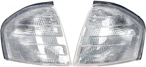 Vista 9 de Para Mercedes Benz Clase C C220 1994-2000 Luz de señal de giro delantera de esquina antiniebla lámpara izquierda