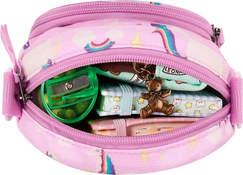 Vista 5 de Choco Mocha Bolso cruzado para niñas pequeñas de 4-6, 6-8, bolso cruzado para niños, bolso cruzado para niños de 2, 3, 4 años