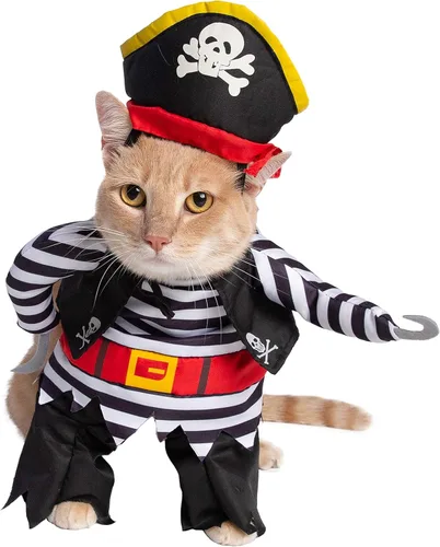 Vista 5 de Disfraz de pirata perro - Edición limitada, M, Negro, rojo, blanco