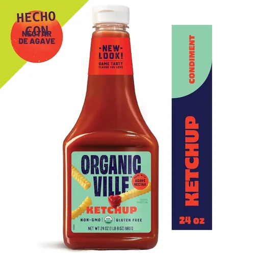 Vista 4 de Organicville - Ketchup orgánico - 24 onzas.