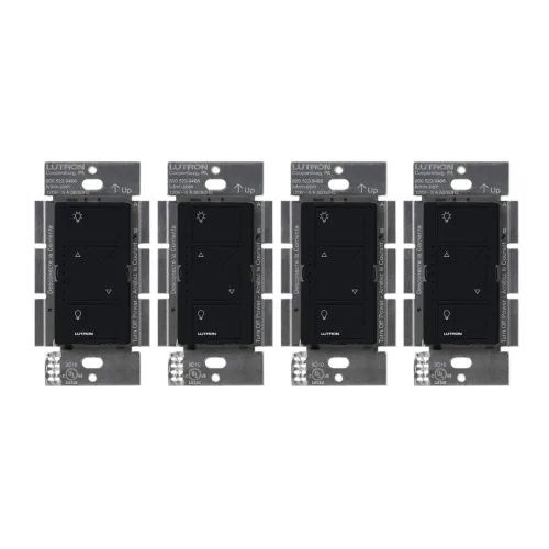 Vista 37 de Lutron Caseta - Interruptor de atenuación inteligente original (requiere Lutron Smart Hub), para luces LED, 150 vatios, un solo polo/3 vías, no Negro