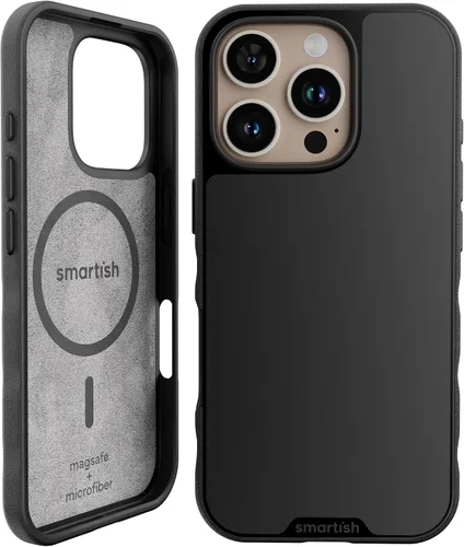 Vista 122 de Smartish® Funda delgada para iPhone 13 Pro - Gripmunk - [ligera + protectora] Funda de agarre fina - Black Tie Affair