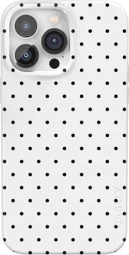 Vista 111 de Casely Funda para iPhone 14 Pro Todas las sonrisas Adhesivo de cara sonriente Compatible con MagSafe Diseño ultra delgado clásico