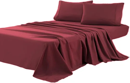 Vista 7 de Kingnex Sábana encimera King extragrande 132x110 para cama extra ancha y alta, duradera, suave, de 1800 microfibra doble cepillada, sábana superior