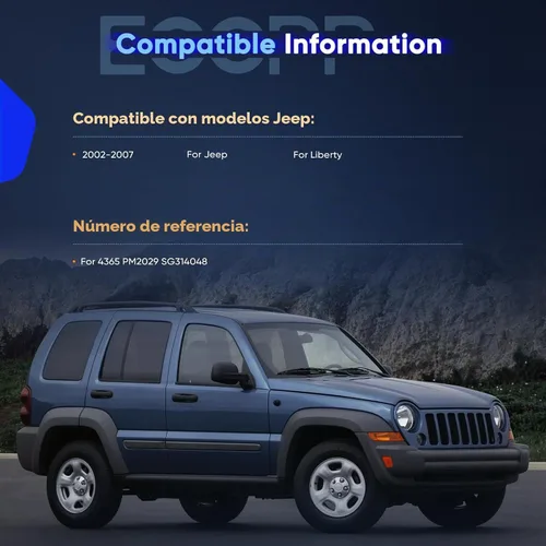 Vista 2 de ECCPP Juego de 2 soportes de elevación para Jeep Liberty 2002-2007