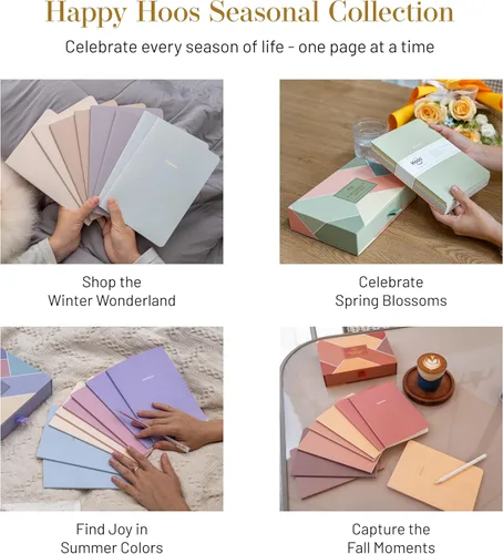 Vista 8 de Diario de cuaderno (paquete de 8), A5, 5.5 x 8 pulgadas, papel grueso de 2.82 oz/m², bonito juego de cuadernos con tapa de papel suave, diario