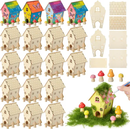 Vista 12 de DoubleFill Juego de 12 juegos de casa de hadas, manualidades para niños