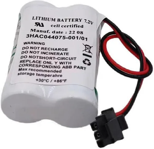 Vista 6 de 3HAC044075-001/01 7.2V SMB Batería para ABB Robot CPU ABBTA521 ABB3HAC16831-1