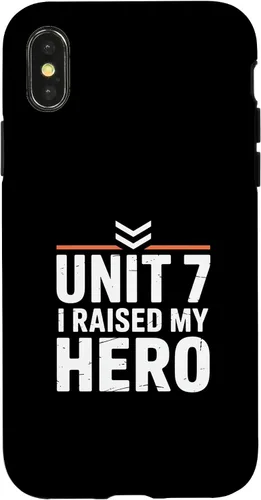 Vista 5 de Unit 7 I Raised My Hero Military Parent Pride Case for iPhone 17