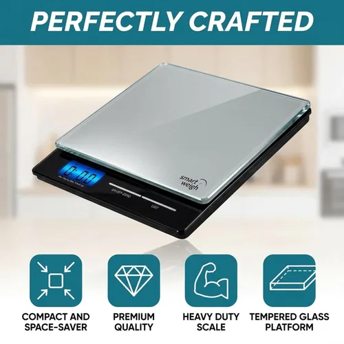 Vista 11 de Smart Weigh Escala Postal Profesional de USPS con Plataforma de Vidrio Templado, Múltiples Modos de Pesaje y Función de Tara, Escala de Envío