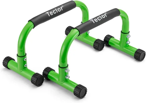Vista 11 de Teclor Barra de flexión, barras paralelas para L-sit & Dip, soporte de barras paralelas que no se tambalean para paradas de manos, plancha completa