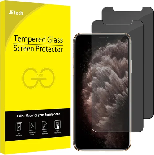 Vista 9 de JETech Protector de pantalla de privacidad para iPhone SE 3 (3ª edición 2022) de 4.7 pulgadas, película de vidrio templado antiespía, compatible