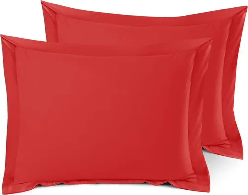 Vista 138 de Nestl Juego de 2 fundas tipo sham de almohada suaves - Fundas de almohada de microfibra de doble cepillado - Fundas de almohada de cama premium