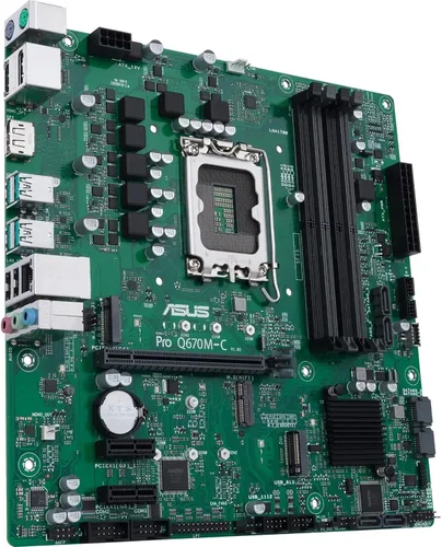 Vista 5 de ASUS Pro Q670M-C-CSM LGA 1700 (Intel 12ª y 13ª generación e Intel vPro) placa base comercial mATX