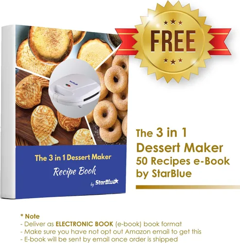 Vista 6 de Mini Preparador de Donas, Mini Preparador de Tartas y Quiches, Preparador de Taiyaki – NUEVO Preparador de Postres Desmontable de Tres Rebanadas 3