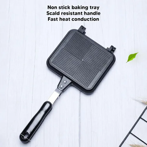 Vista 5 de Fdit Sandwichera caliente, sarga de cocina extraíble para evitar que se pegue doble cara, apto para suministros de cocina
