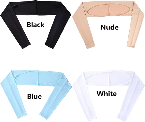 Vista 2 de Chal de enfriamiento para mujer, con agujero para los dedos, para golf, ciclismo, anti-UV, deportes al aire libre, golf, brazo, enfriador de hombros