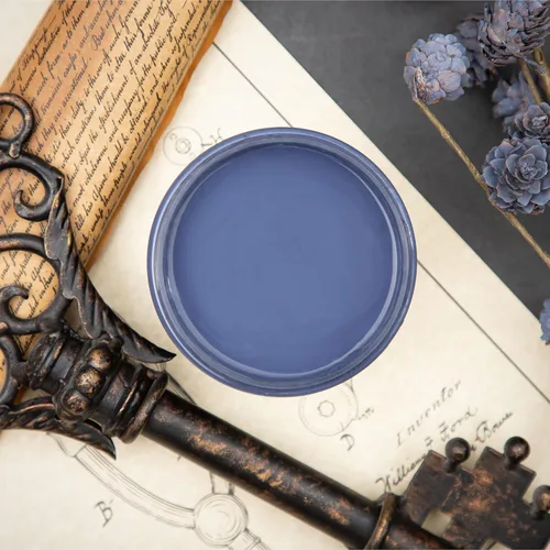 Vista 398 de Pintura para muebles con acabado de tiza Dixie Belle Paint Company - Amatista (4oz) - Pintura mineral de tiza chic púrpura profundo mate