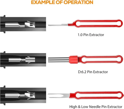 Vista 5 de Linkstyle Kit de herramientas de extracción de pasadores de terminal mejorado, juego de herramientas extractoras de pines de conector eléctrico