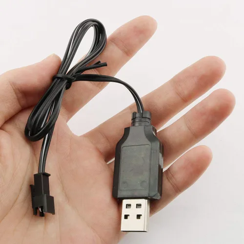 Vista 5 de E-outstanding Cable cargador de alimentación USB 7.2V 250mA Salida USB Cable de carga con enchufe SM 2P para batería Ni-Cd Ni-MH