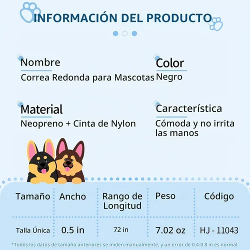 Vista 4 de Correa de cuerda para perros pequeños y medianos, sin enredos, con mosquetón de aluminio de aviación giratorio de 360° y bloqueo automático, correa