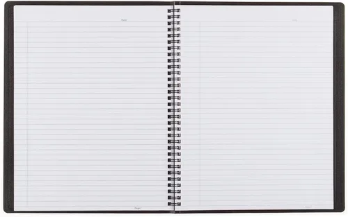 Vista 3 de Blueline Duraflex Poly Notebook, negro, 11 x 8.5 pulgadas, 160 páginas (B41.81)