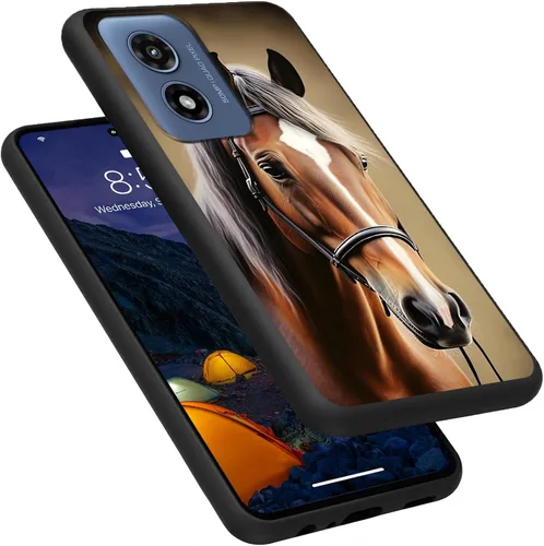 Vista 250 de Funda para Motorola Moto G Play 4G 2024, delgada y ligera, de silicona de TPU suave, color negro, ultrafina, para Motorola Moto G Play 4G 2024, Art