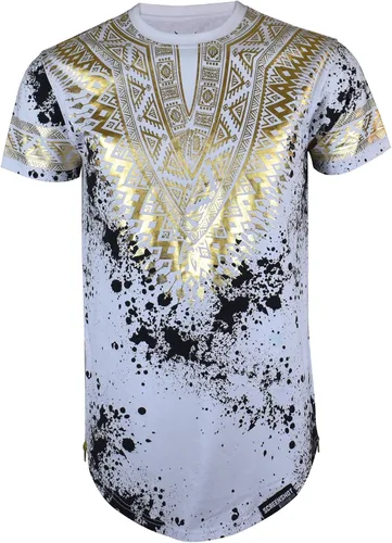 Vista 2 de SCREENSHOTBRAND-730 playera premium estilo hip hop hipster - playera de moda con cierre lateral larga con estilo para hombre