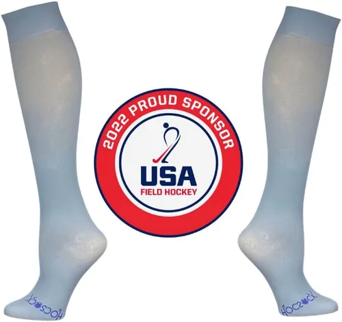 Vista 7 de Hocsocx Steel Grey Socks Performance Liner Protección que absorbe la humedad para hockey sobre césped, hockey sobre hielo y fútbol